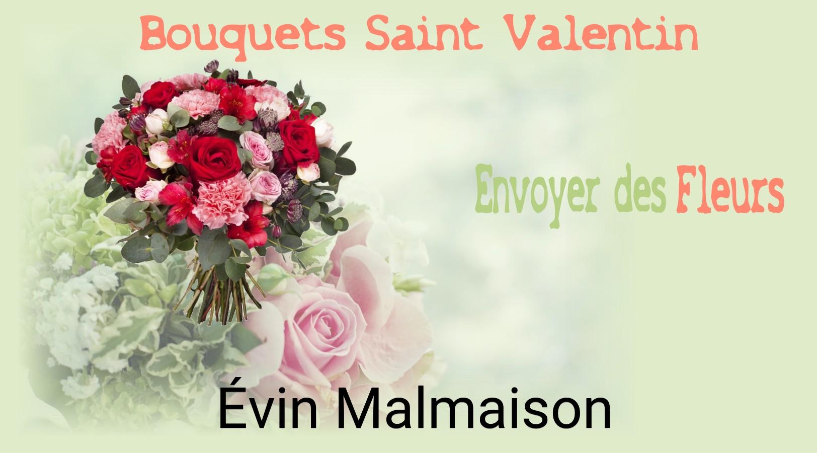 Roses de Saint-Valentin livrées à Évin-Malmaison